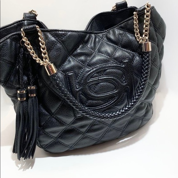 B E B E BRIGITTE QUILTED TASSLE BAG - Picture 3 of 10